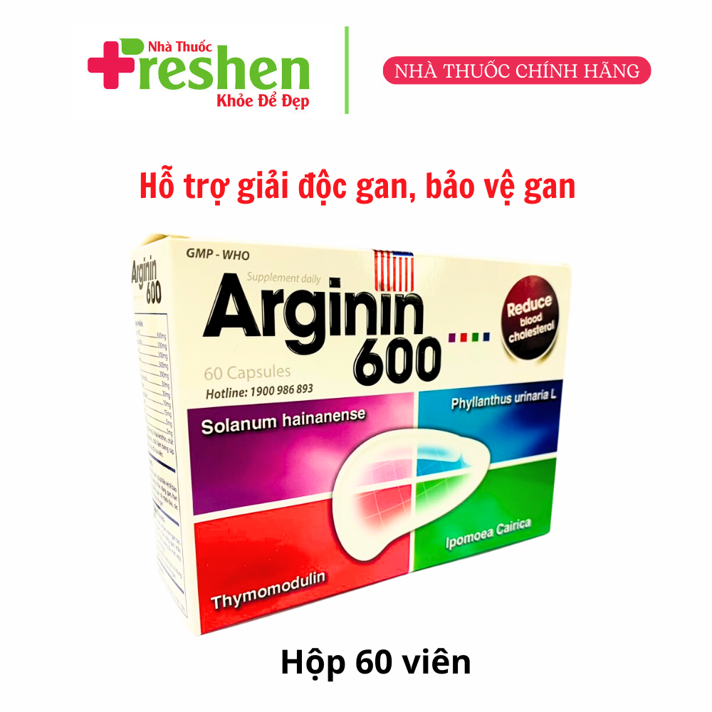 [HCM]Arginin 600 giúp tăng cường chức năng gan