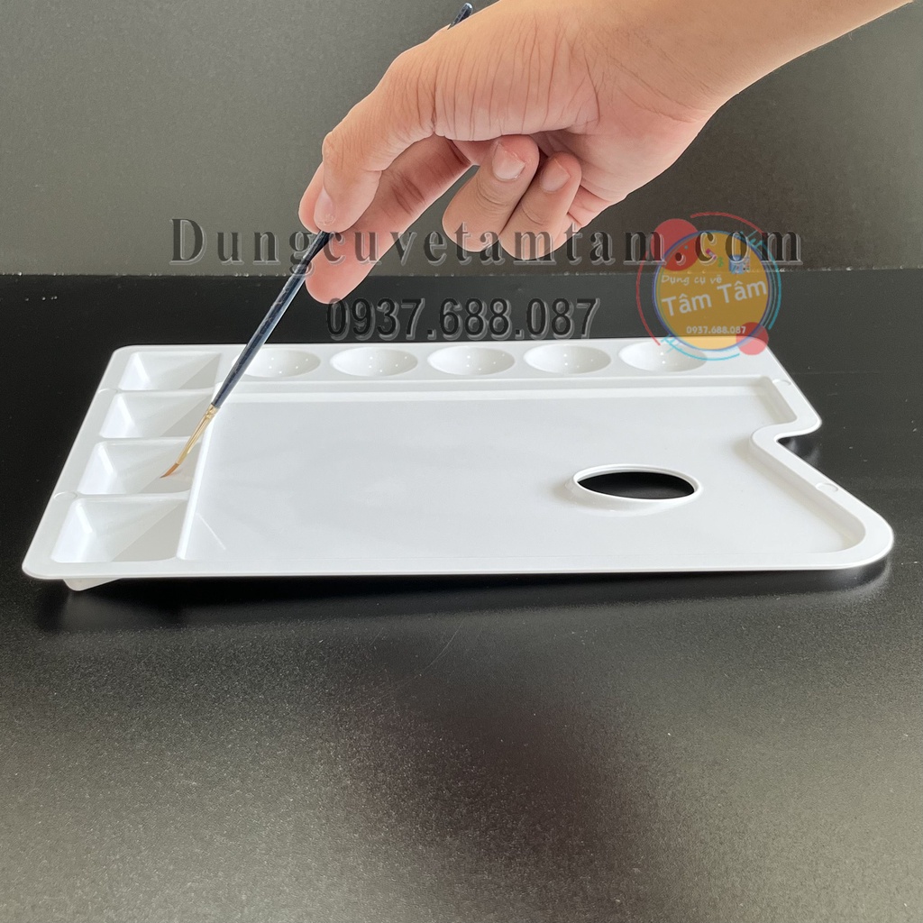 Vĩ pha màu đơn pha, Palette pha màu phẳng TTH