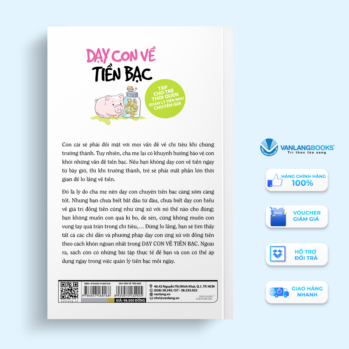 Sách - Dạy Con Về Tiền Bạc (Tái Bản) - Vanlangbooks