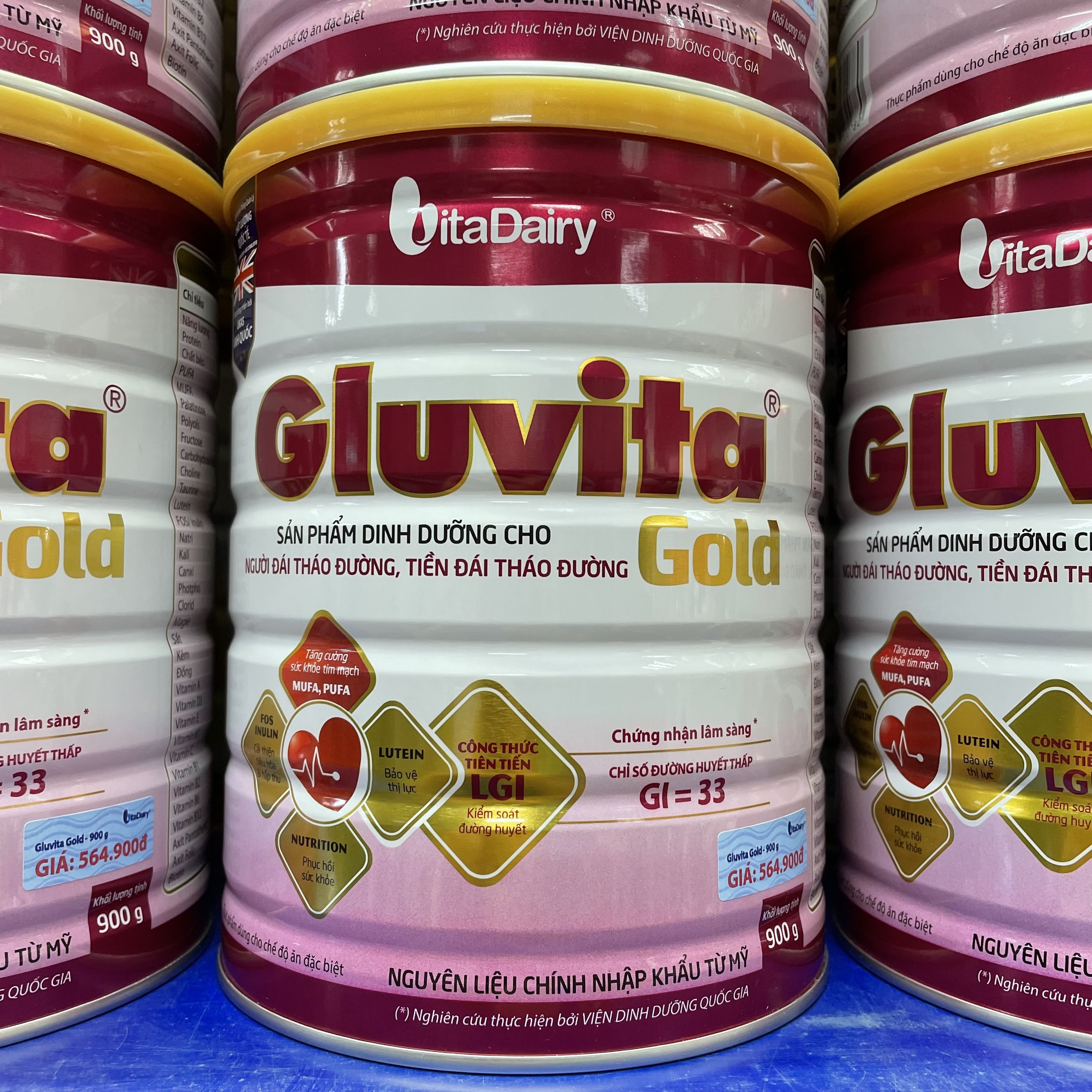 (Hoả Tốc HCM, Date Mới) Sữa bột Gluvita Gold 900g - Vitadairy (Bibistore)
