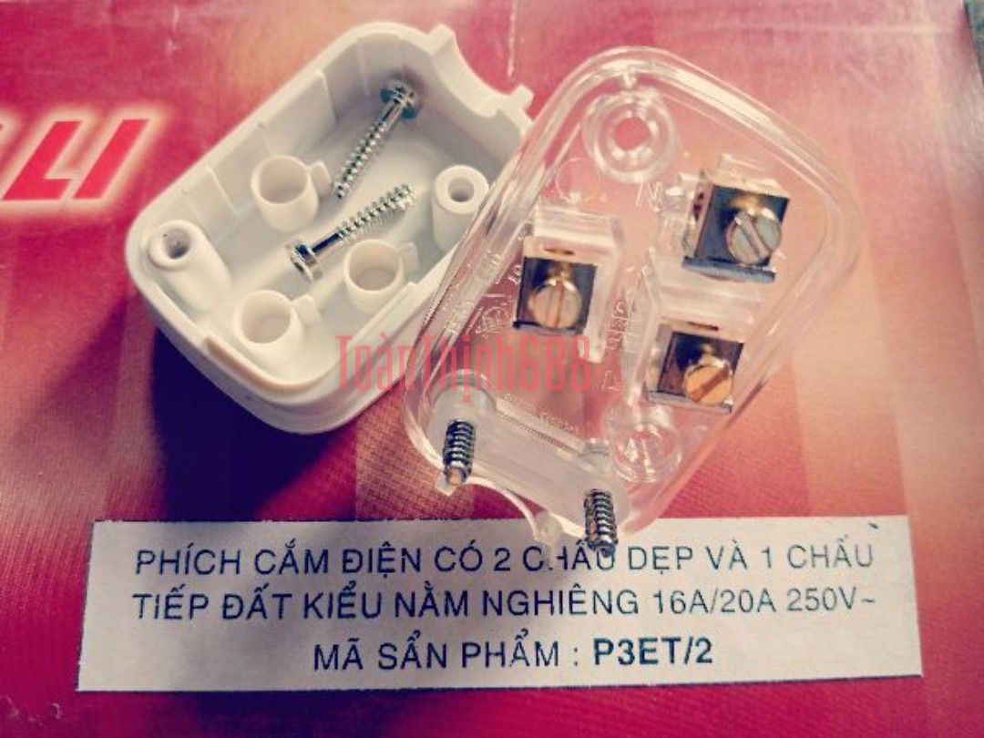 [HCM]phích cắm điện 3 chấu Chengli