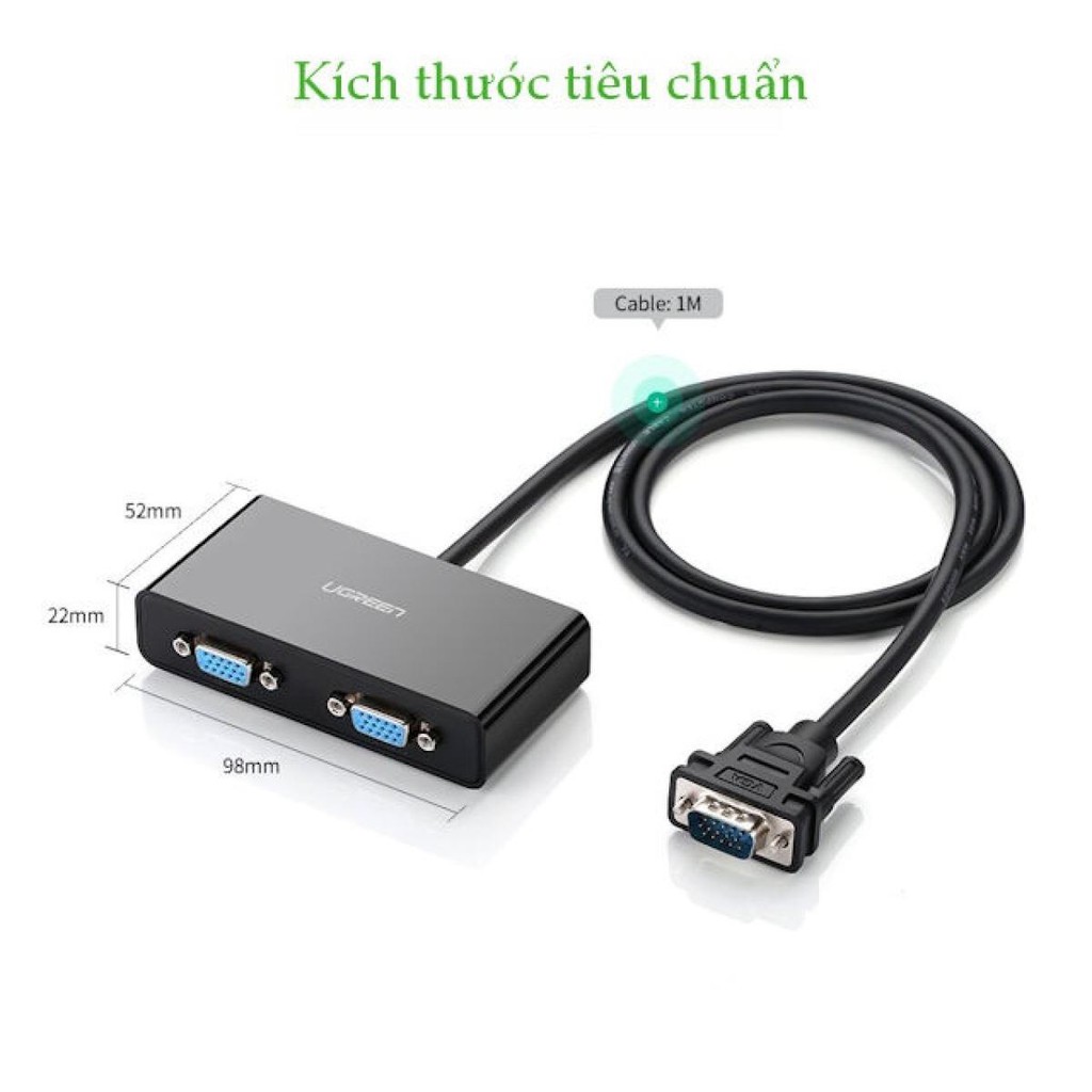 Bộ Chia Vga 1 Ra 2 Màn Hình Ugreen 40254