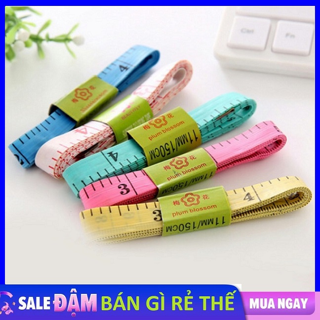 Thước dây chiều dài 150cm, thước đo may vá, thước đo vòng eo, thước đo may đồ