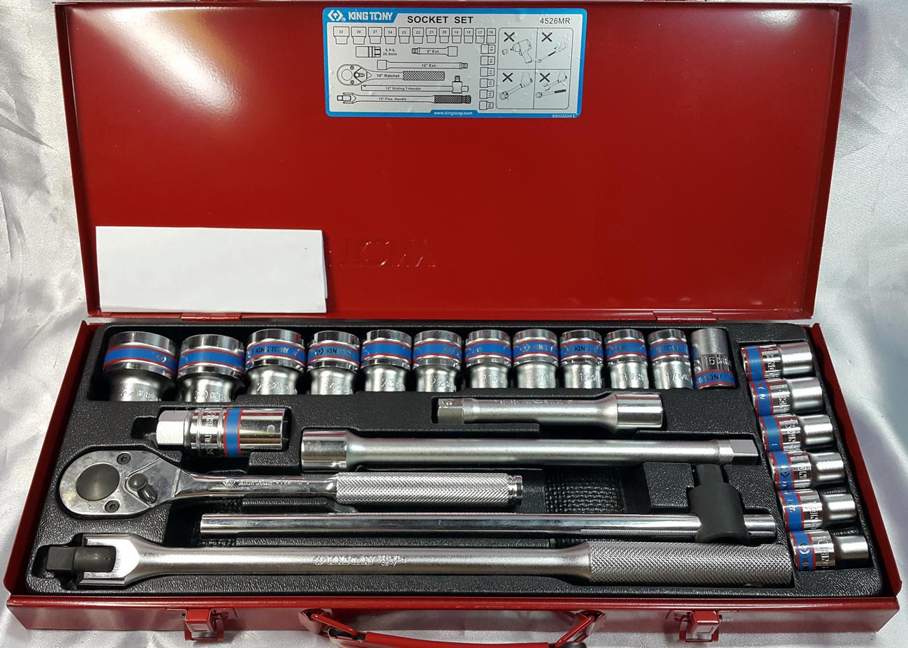 Bộ tuýp 24 chi tiết kingtony 4026mr01 1/2"