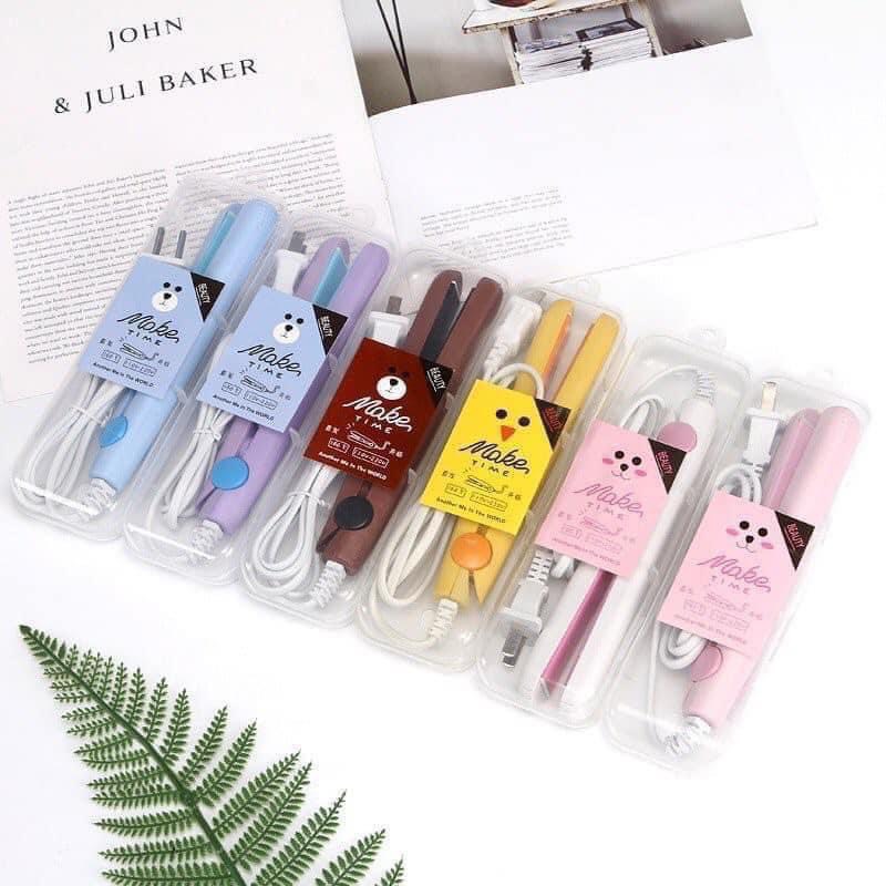 Máy Uốn Tóc Duỗi Tóc Mini Đa Năng, Máy Làm Tóc Mini, Máy Là Tóc Nhỏ Gọn