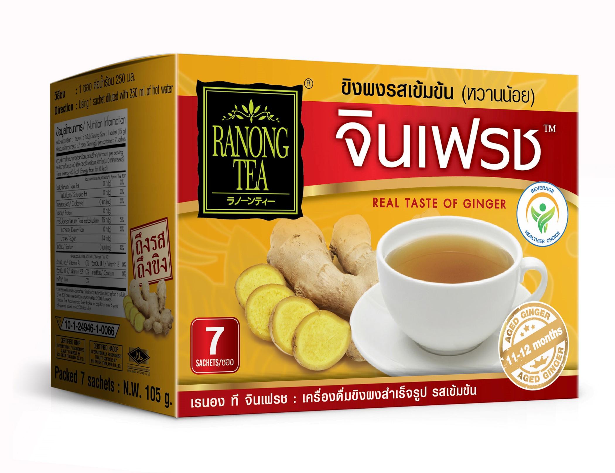 Trà gừng đậm đà Ranong Tea 105g