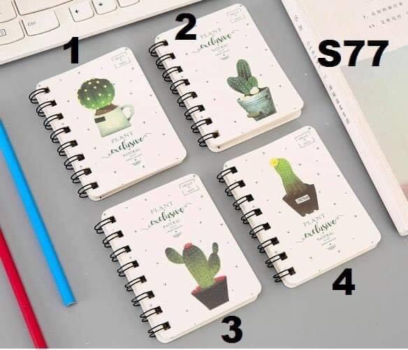 Sổ note lò xo nhiều mẫu dễ thương