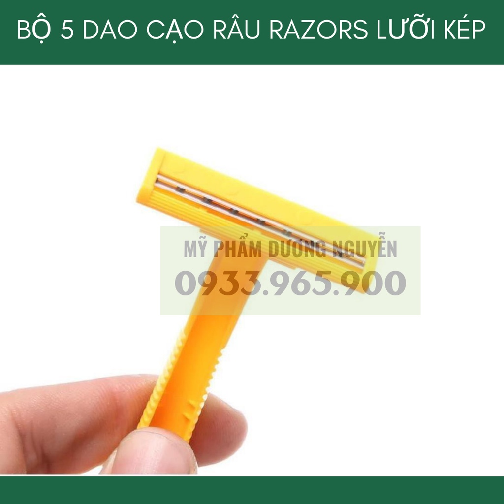 Bộ 5 Dao Cạo Râu Razors Lưỡi Kép
