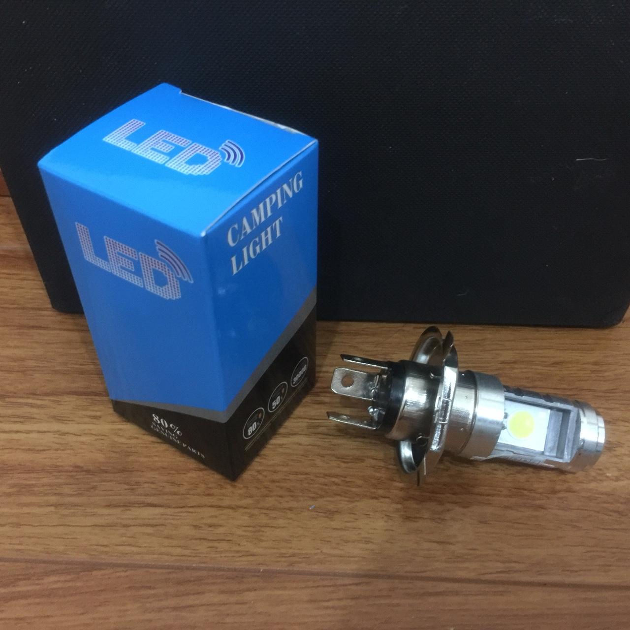 ĐÈN LED 3 CHÂN H4 SIÊU SÁNG-BÓNG ĐÈN LED XE MÁY