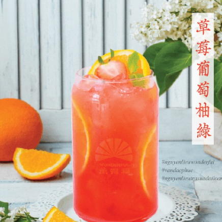 Siro bưởi đỏ có tép Wonderful 1kg3