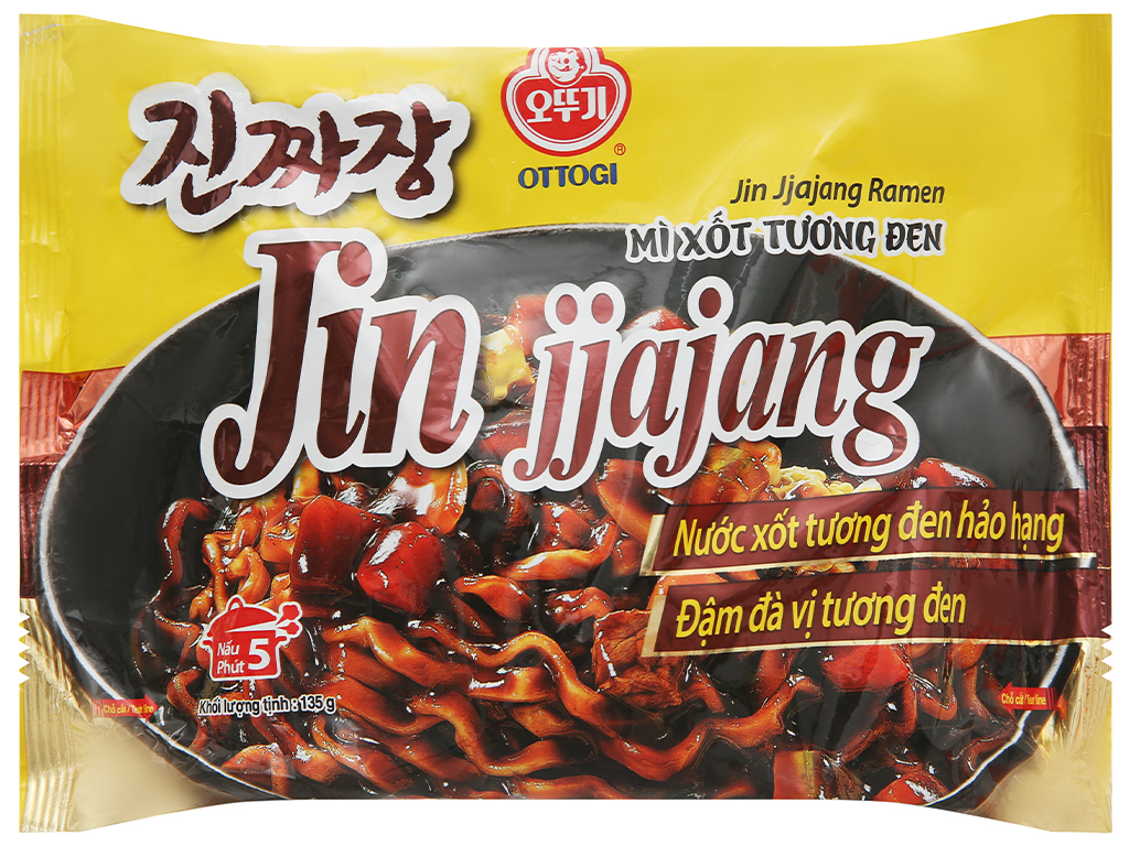 Mì Tương Đen Ottogi Jin Jjajang gói 135gr
