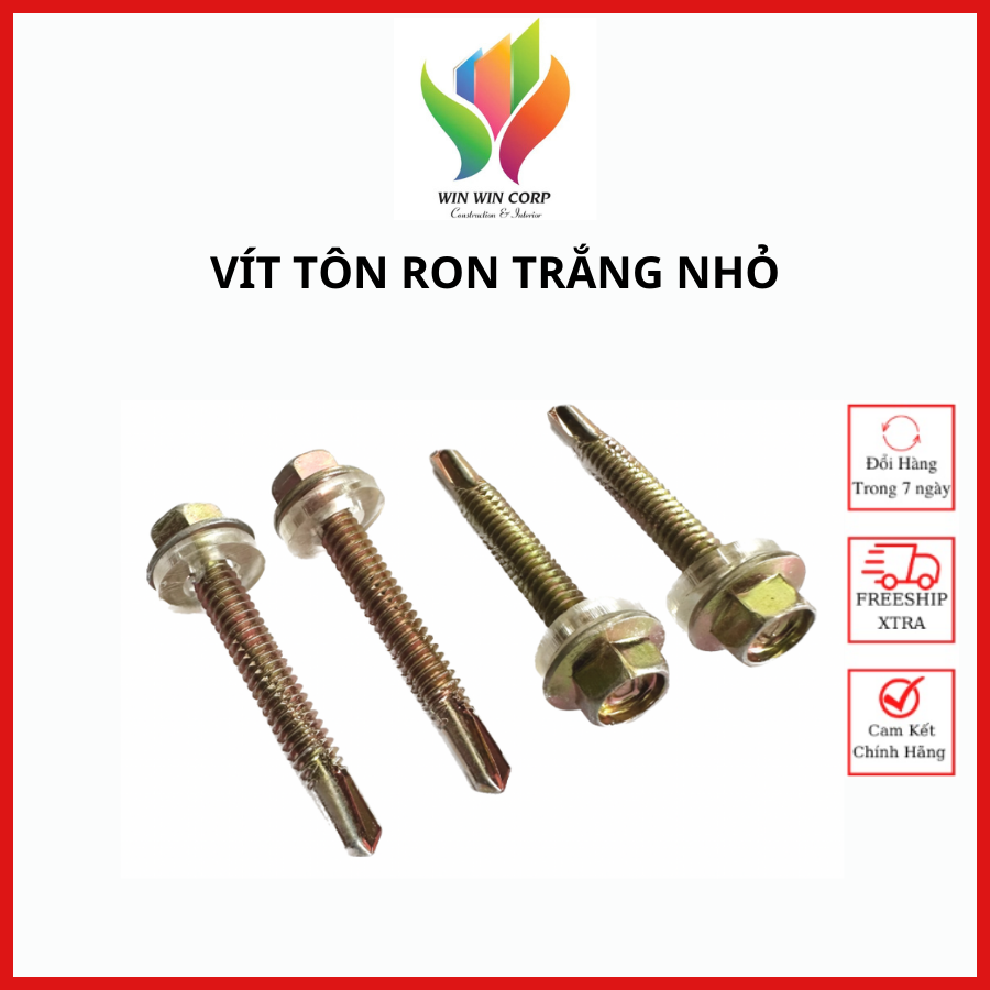 Hcm vít bắn tôn ron trắng nhỏ đuôi cá đủ kích cỡ 200gr, 500gr, 1kg