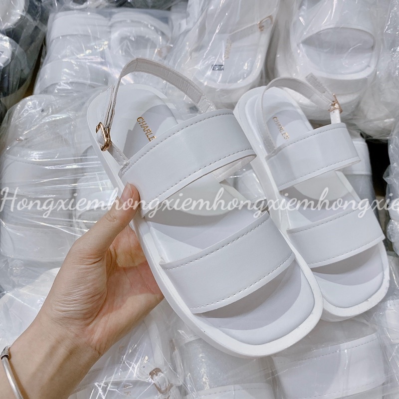 DÉP  SANDAL CNK HOT 2 MÀU ĐEN VÀ TRẮNG
