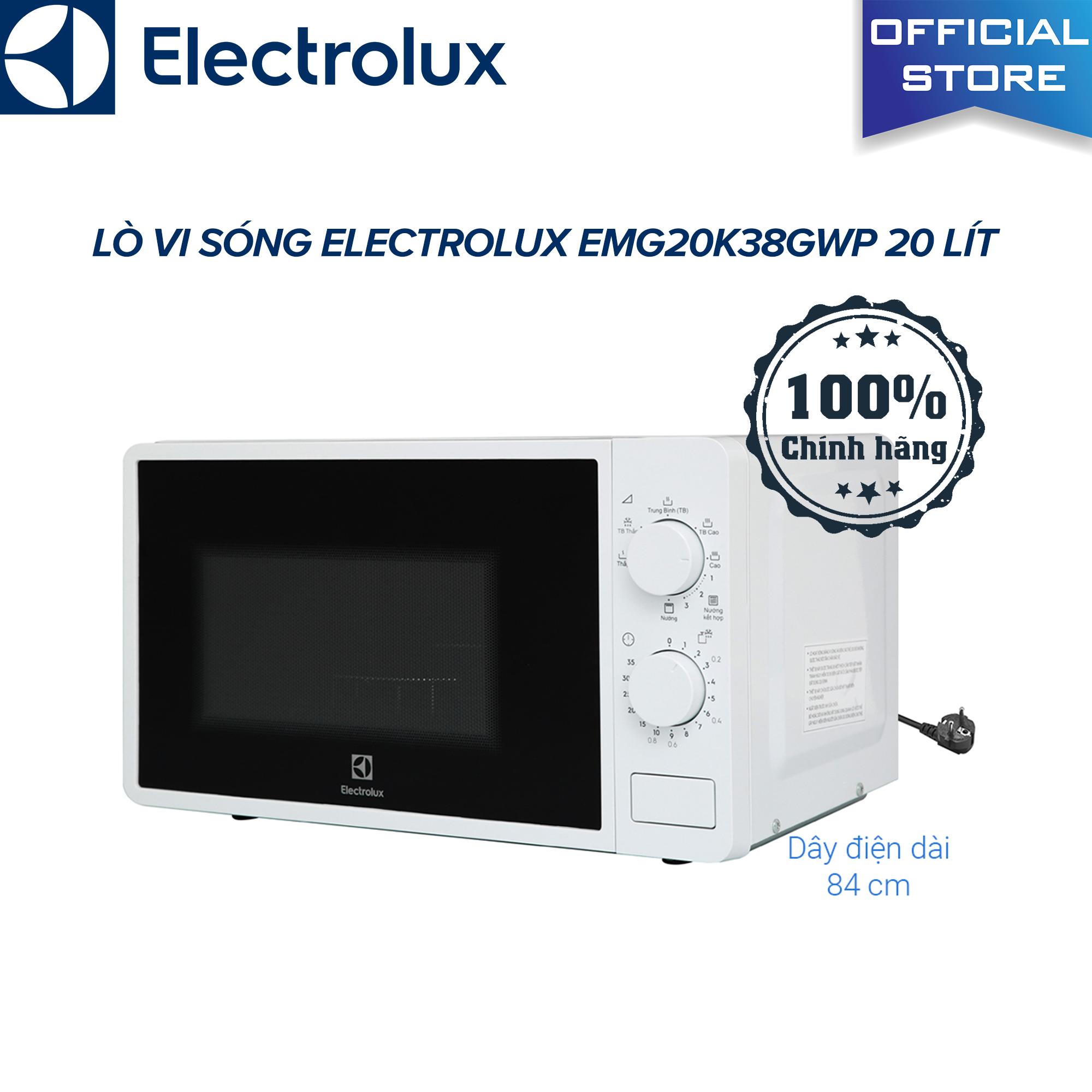 [HCM]Lò vi sóng Electrolux EMG20K38GWP 20 lít