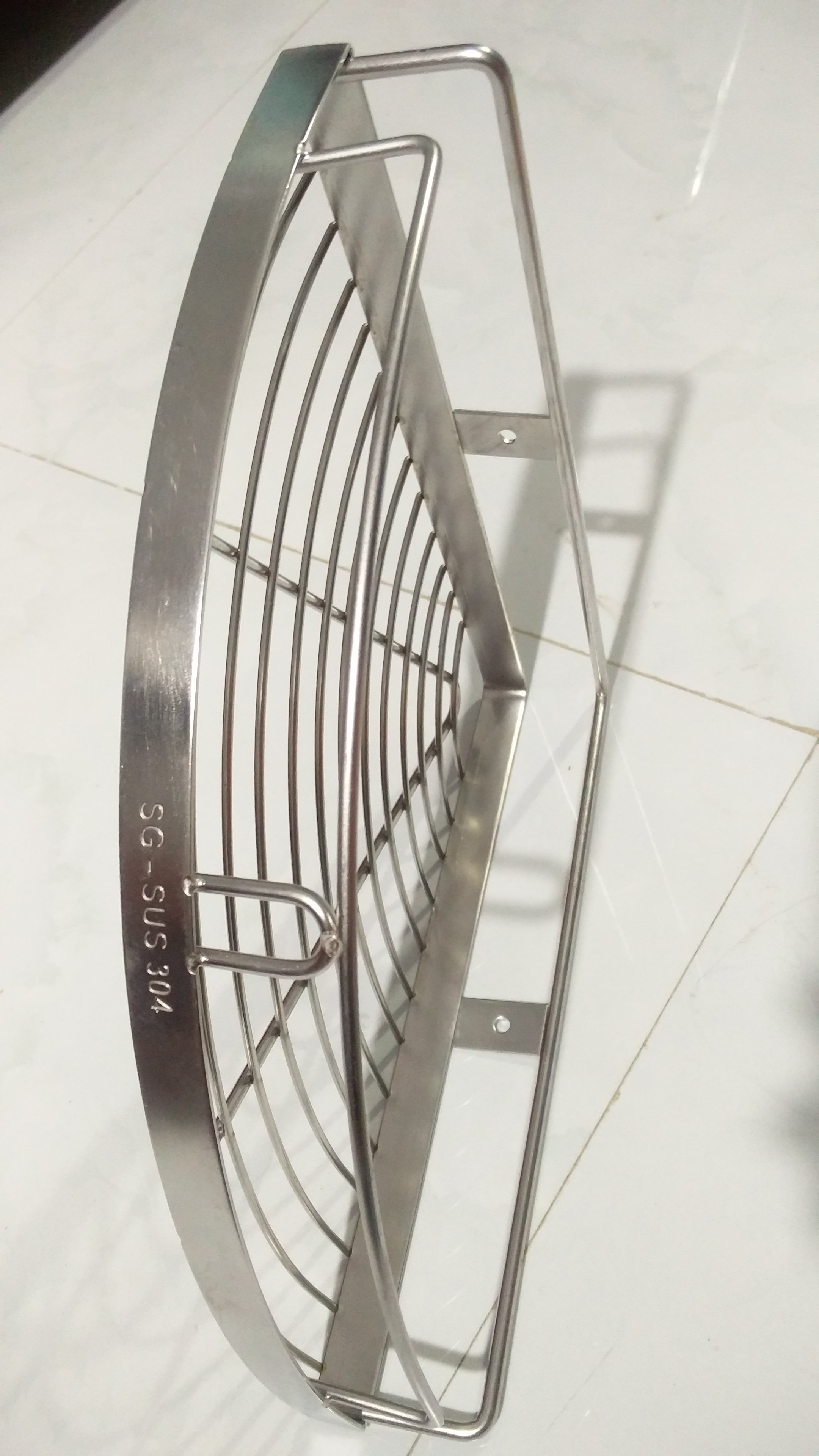 Kệ góc 1 tầng inox sus 304 cao cấp