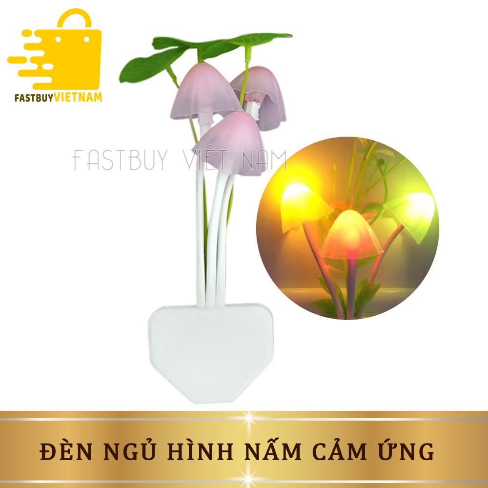 Đèn Ngủ Hình Nấm Cảm Ứng Thông Minh Tự Động Bật Tắt, Đèn Ngủ Cảm Ứng Tự Động Sáng Khi Phòng Tối Siêu Tiện Dụng