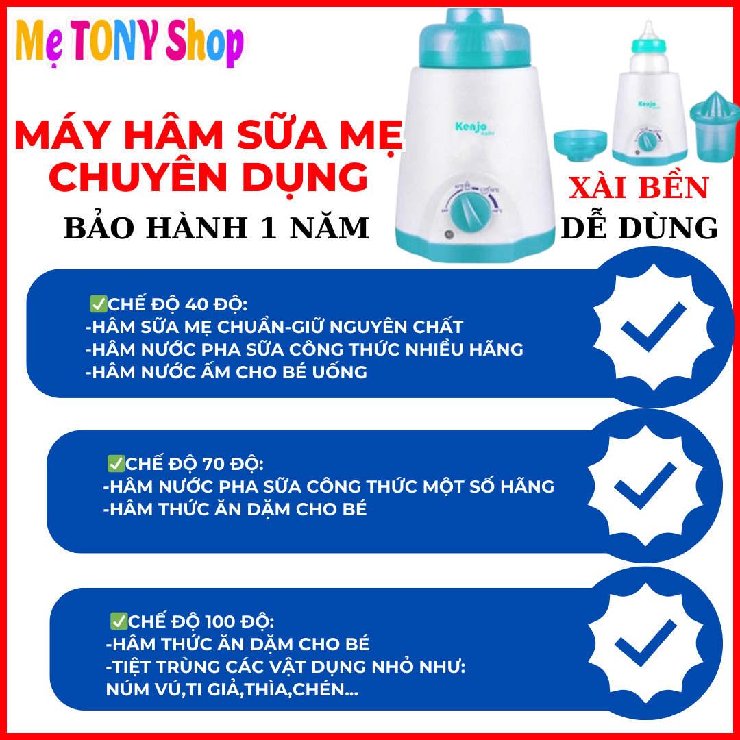 [Xài Là Ưng]Máy Hâm Sữa Và Thức Ăn KENJO (Dễ Xài,Bền &Nhanh)