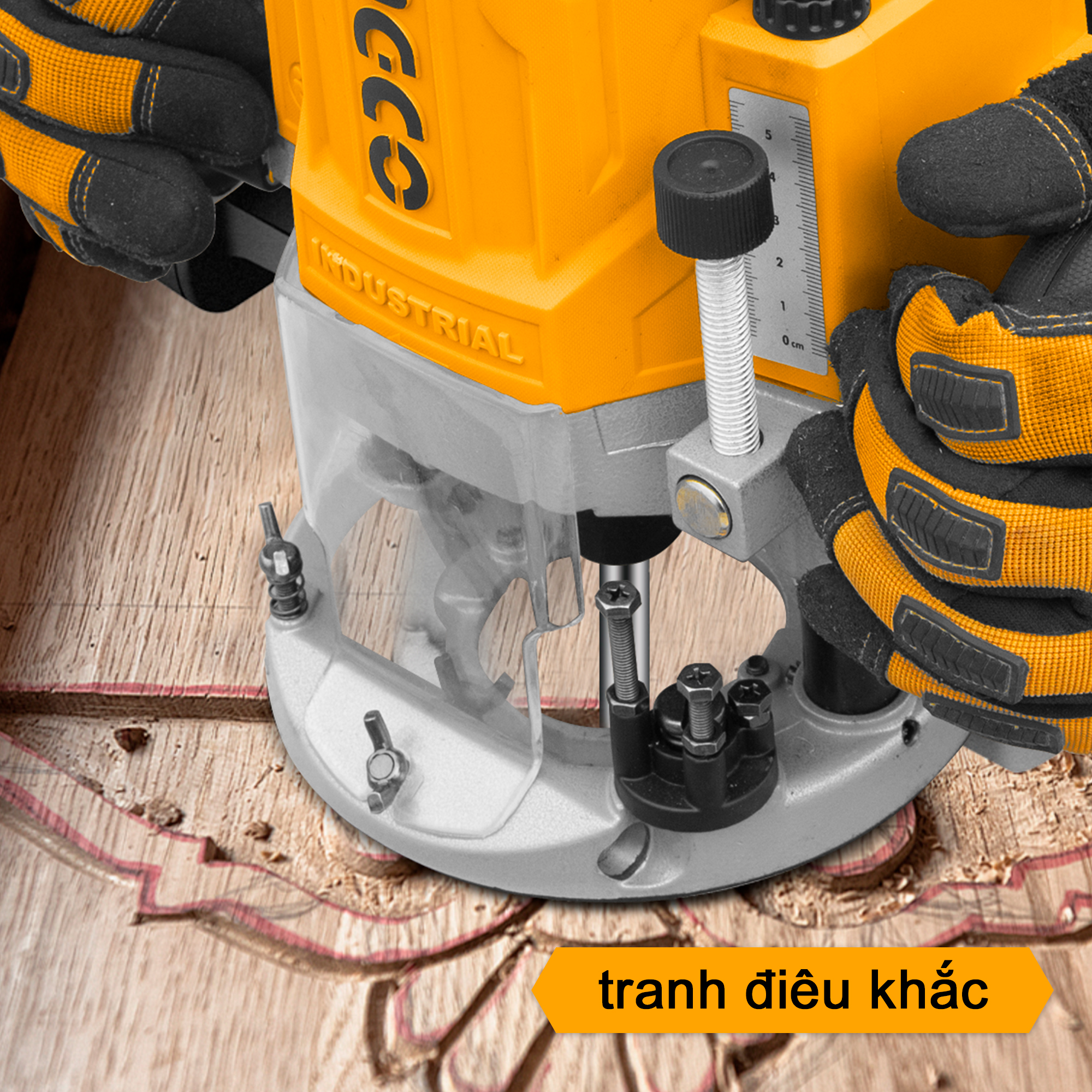 MÁY PHAY GỖ INGCO 2200W 12.7mm RT22008