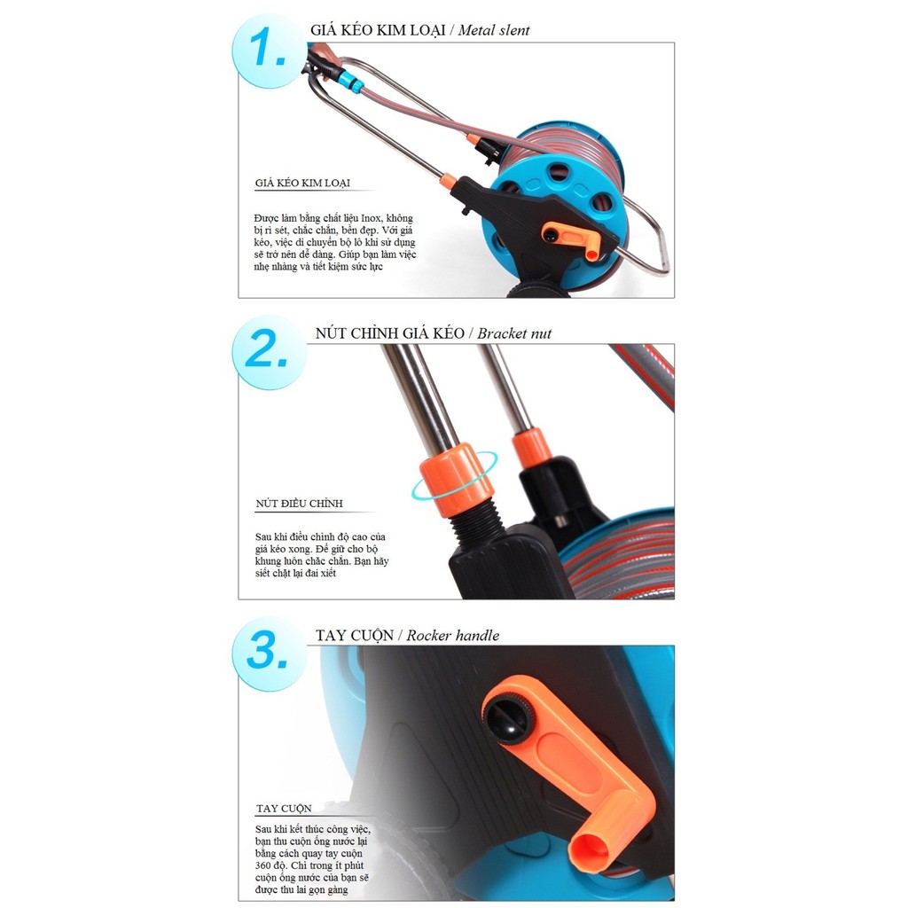 Rulo Cuốn Ống Dây Nước 30 Mét PR3015AE