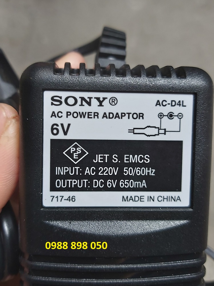 adaptor DC 6V đài radio