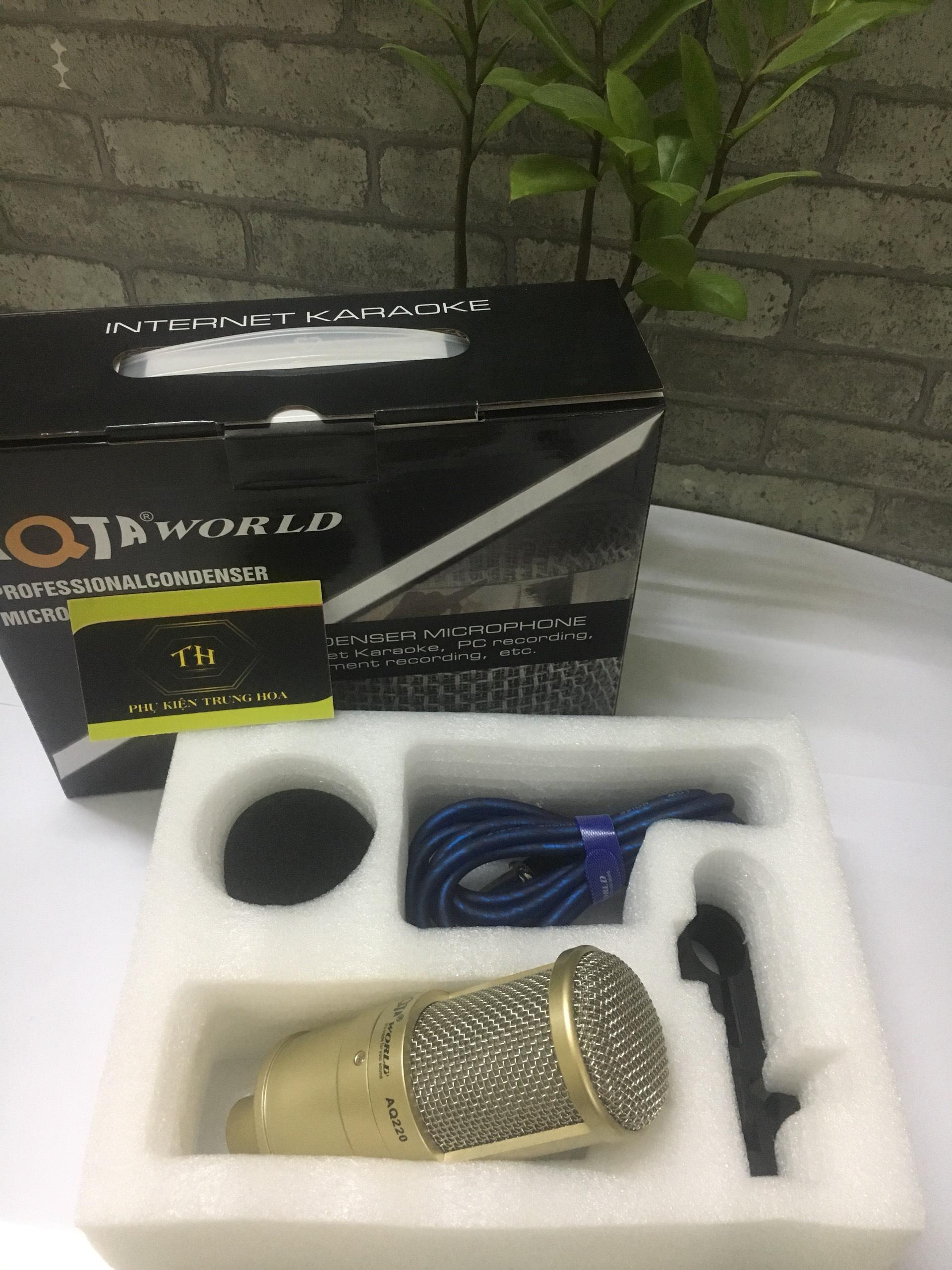 Mic thu âm LiveStream, karaoke  AQ-220