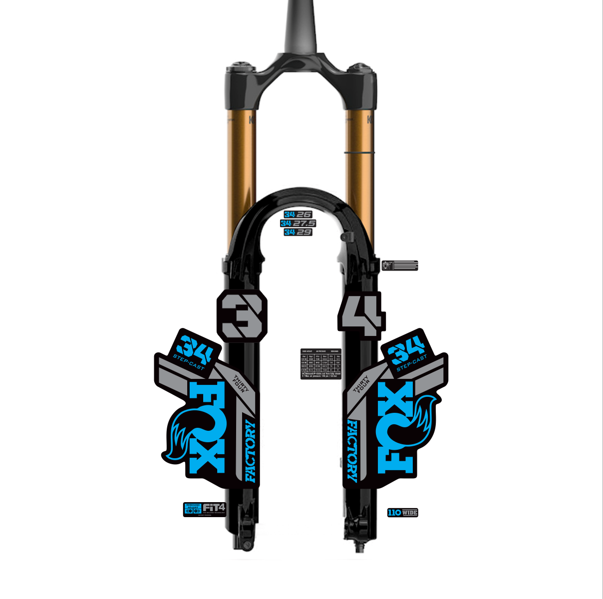 tem decal dán phuộc xe đạp địa hình Fox kashima  34 2021 (1) | cheetahdecals.com