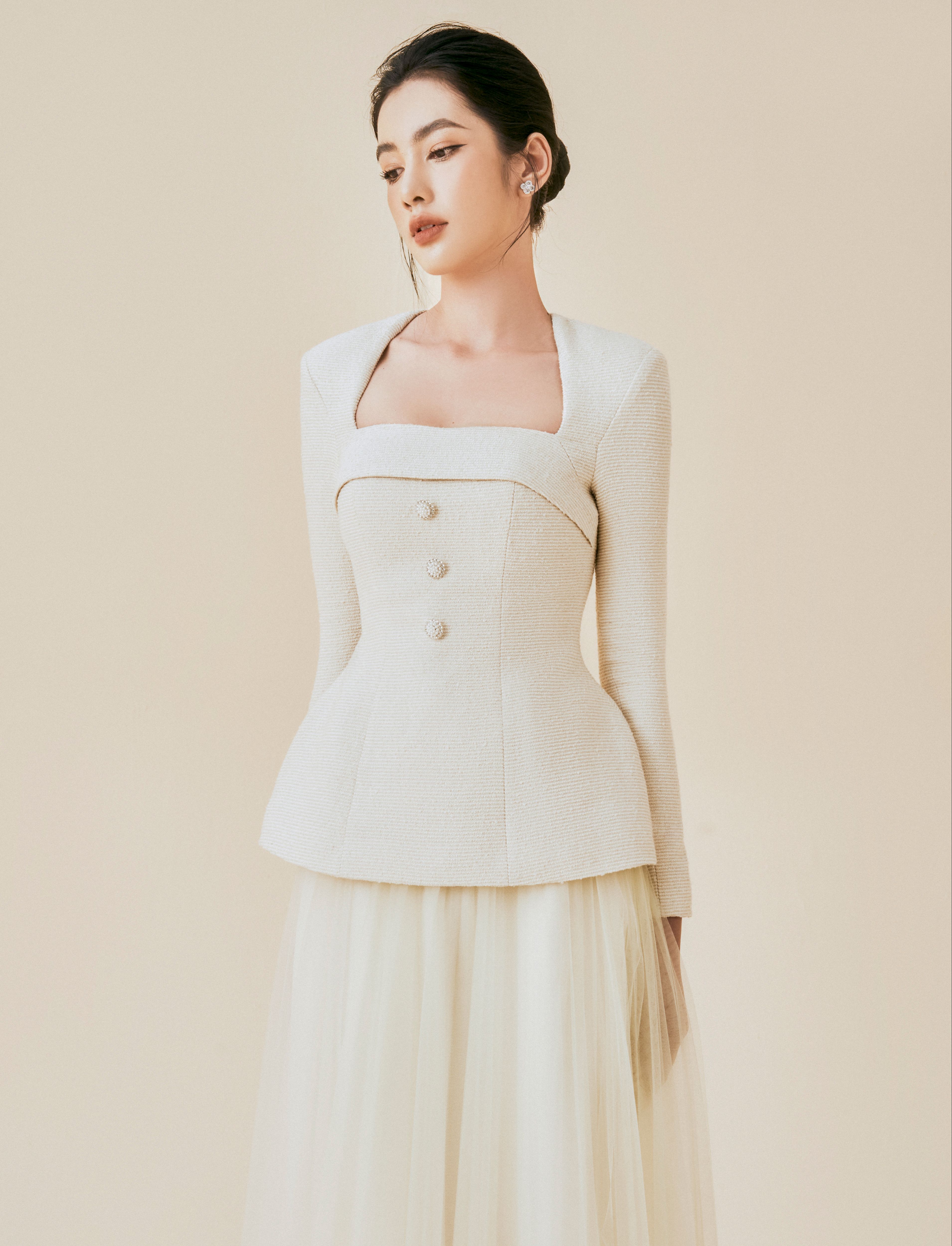 Beloved Áo kiểu Venice Square Neck Top