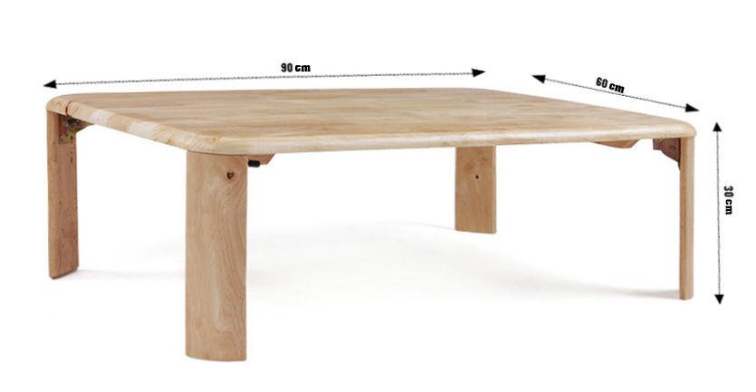 [HCM]Bàn trà Xếp Gọn Chân Bánh Mì (60cm x 90cm)