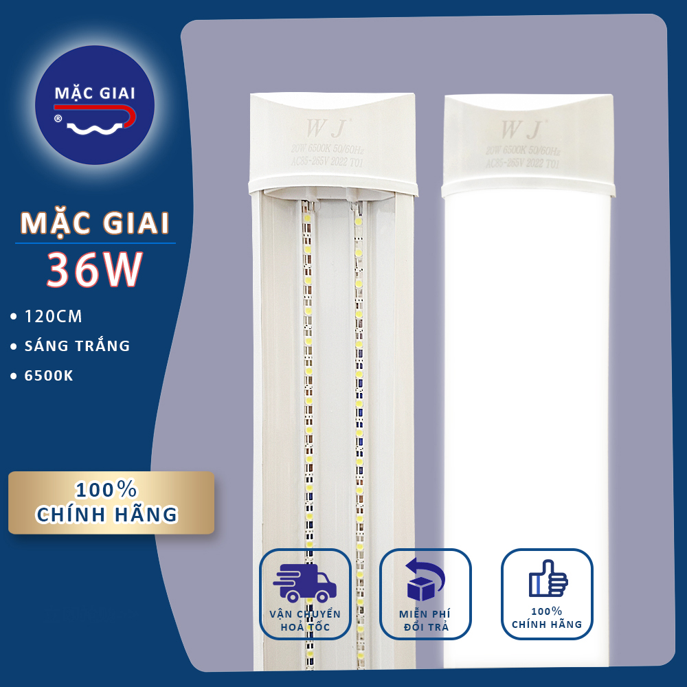 Đèn LED bán nguyệt MẶC GIAI (36w*1.2m*0.07m)