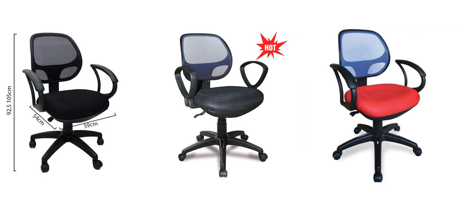 Ghế lưới GL101 Hòa Phát Chân nhựa