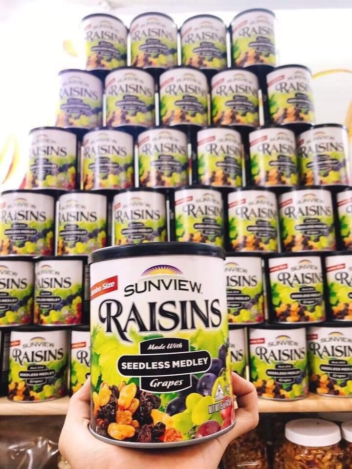 [Date 2023] combo 2 Nho Khô Mỹ Sunview Raisins 425g