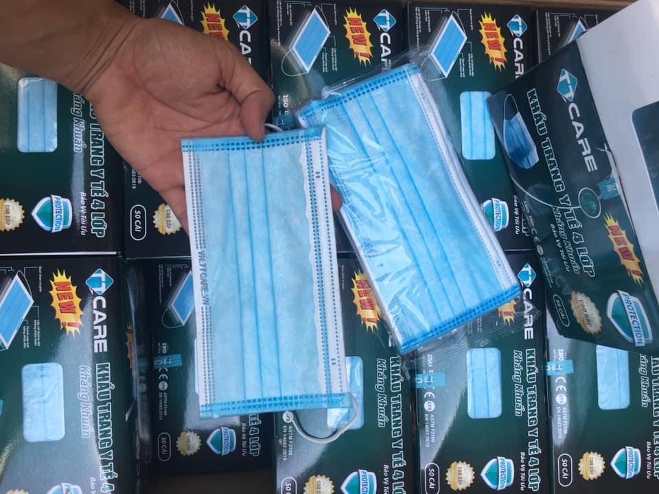 Khẩu trang y tế 4 lớp kháng khuẩn