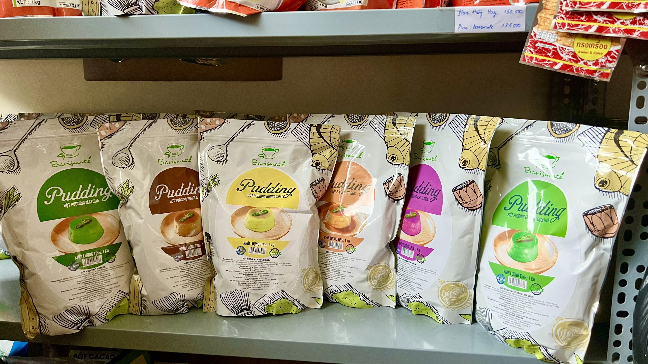 Bột làm bánh Plan/Pudding BARISMATE Túi 500G