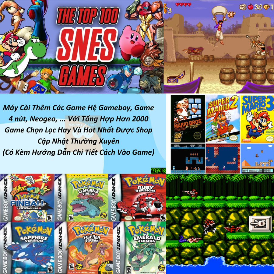 Máy Chơi Game Nintendo 3DS LL (Kho Game 5000+) Đầy Đủ Phụ Kiện