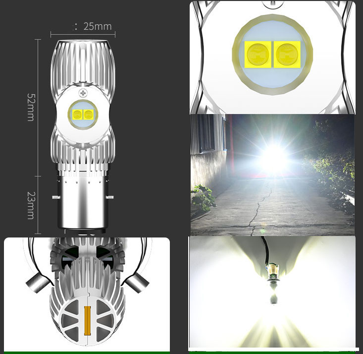 [HCM]Đèn pha led trắng dùng Suzuki GD110