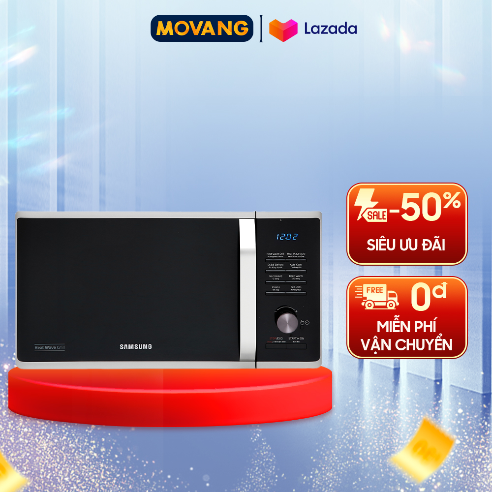 Lò vi sóng có nướng samsung mg23k3575as/sv mg23k3575assv 23 lít