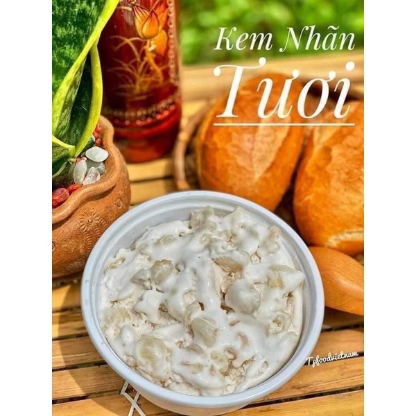 Kem nhãn tươi - hộp 500gr (giao tphcm)