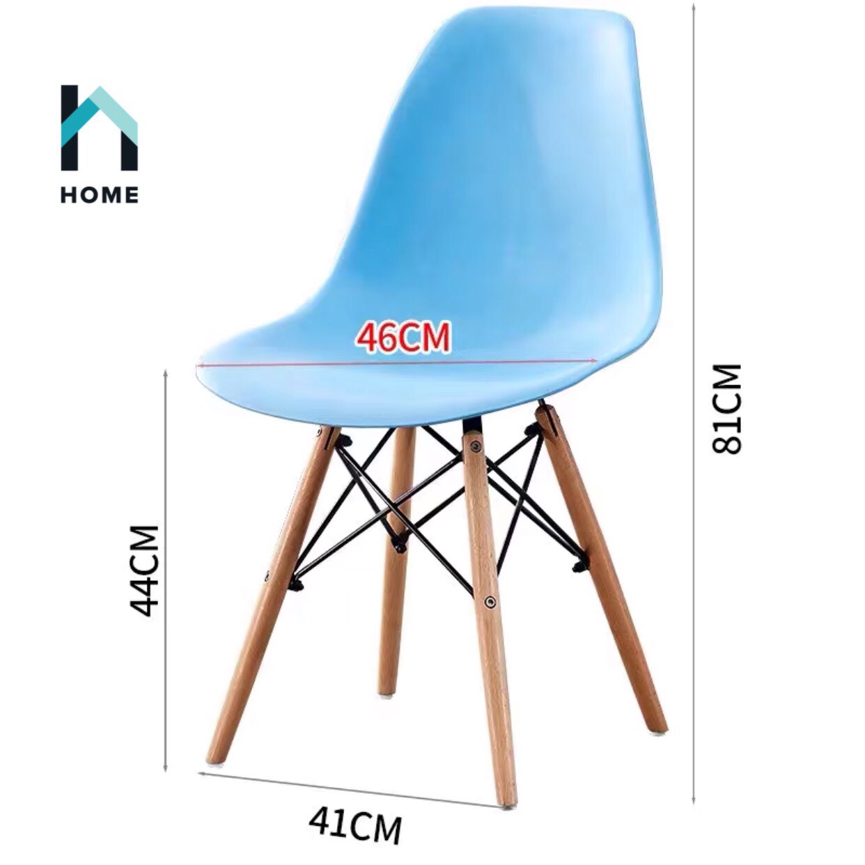 GHẾ EAMES Chân Gỗ Đan Thép (Ghế làm việc, quán cafe, phòng ăn...) Kiểu Hiện Đại Hàn Quốc