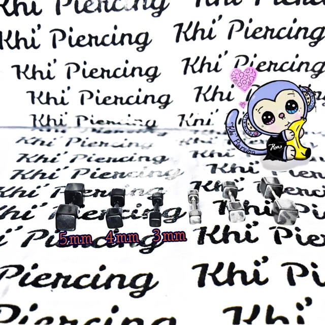 Khuyên Tai hình vuông
