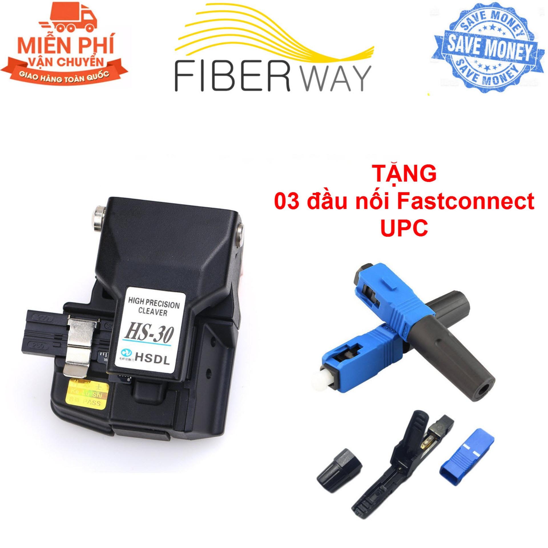 Dao cắt chính xác sợi quang AUA-30S (HS-30) + TẶNG kèm 03 đầu nối Fast connect UPC chất lượng cao