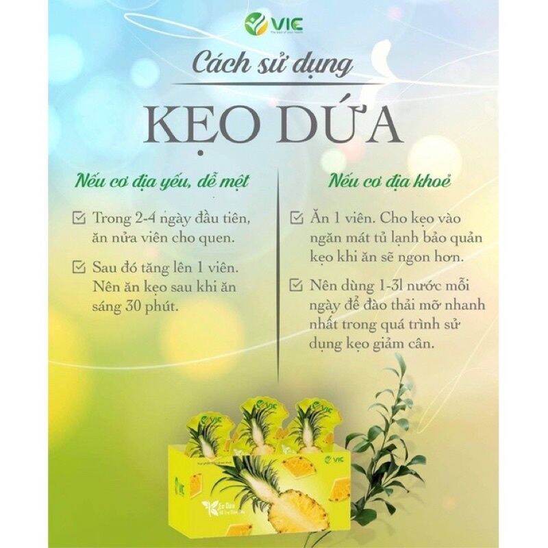 kẹo dứa giảm cân 7 viên