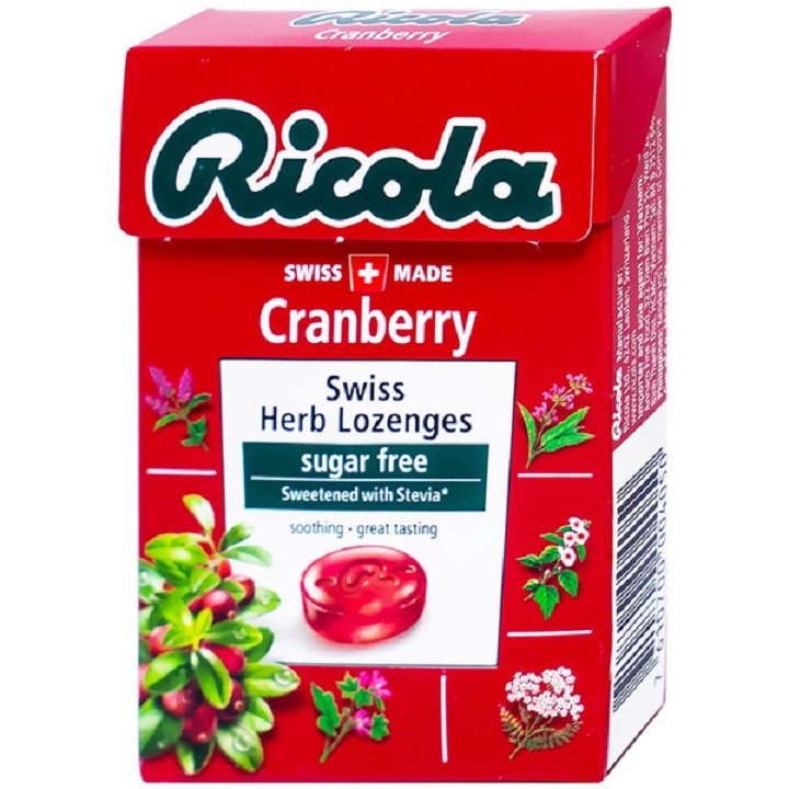 Kẹo ngậm thảo dược Ricola hộp 40g Thụy Sỹ