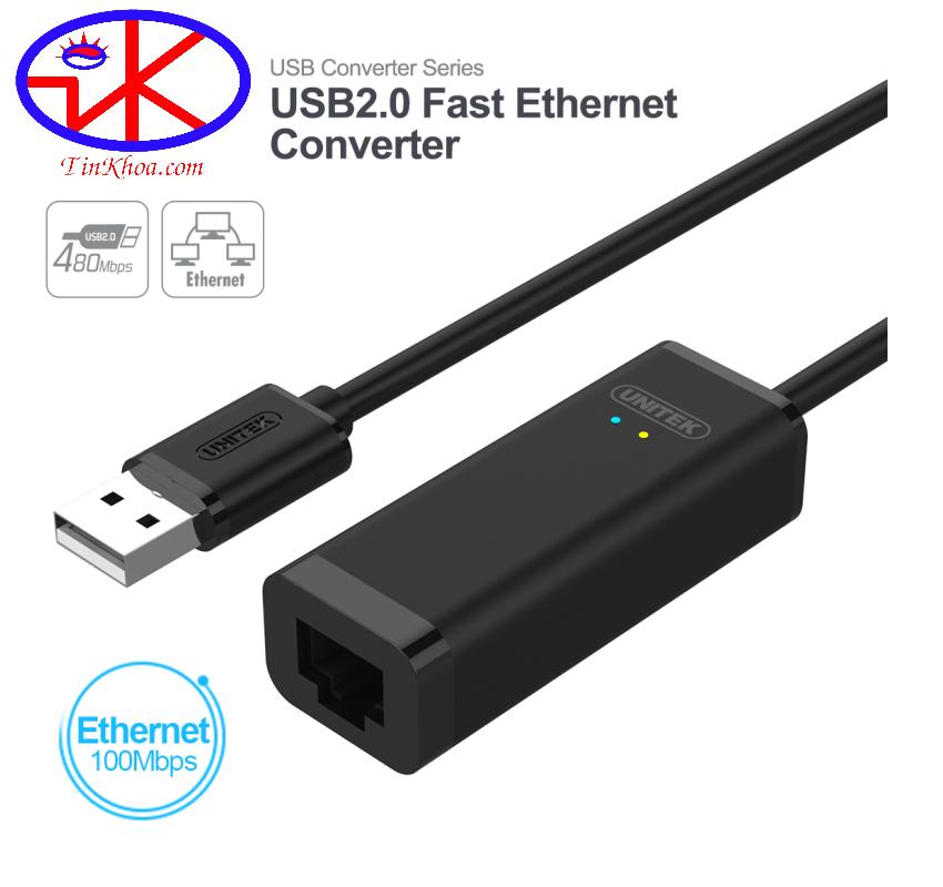 USB TO LAN 2.0 UNITEK Y1468