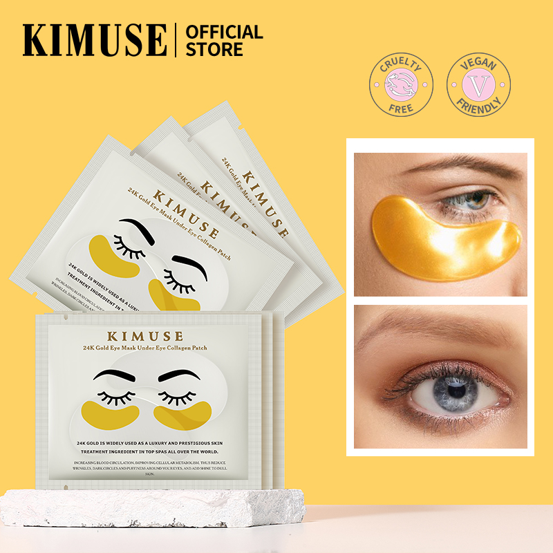 KIMUSE Mặt nạ mắt vàng 24K dưới miếng dán mắt collagen