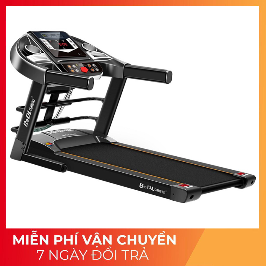 Máy chạy bộ điện đa năng BED model mới nhất, tích hợp máy rung, gập bụng, Máy chạy bộ băng chạy chống rung cao cấp, máy chạy bộ điện tập thể dục tại nhà nâng cao sức khỏe, nhiều chế độ chạy, màn hình led loa bluetooth