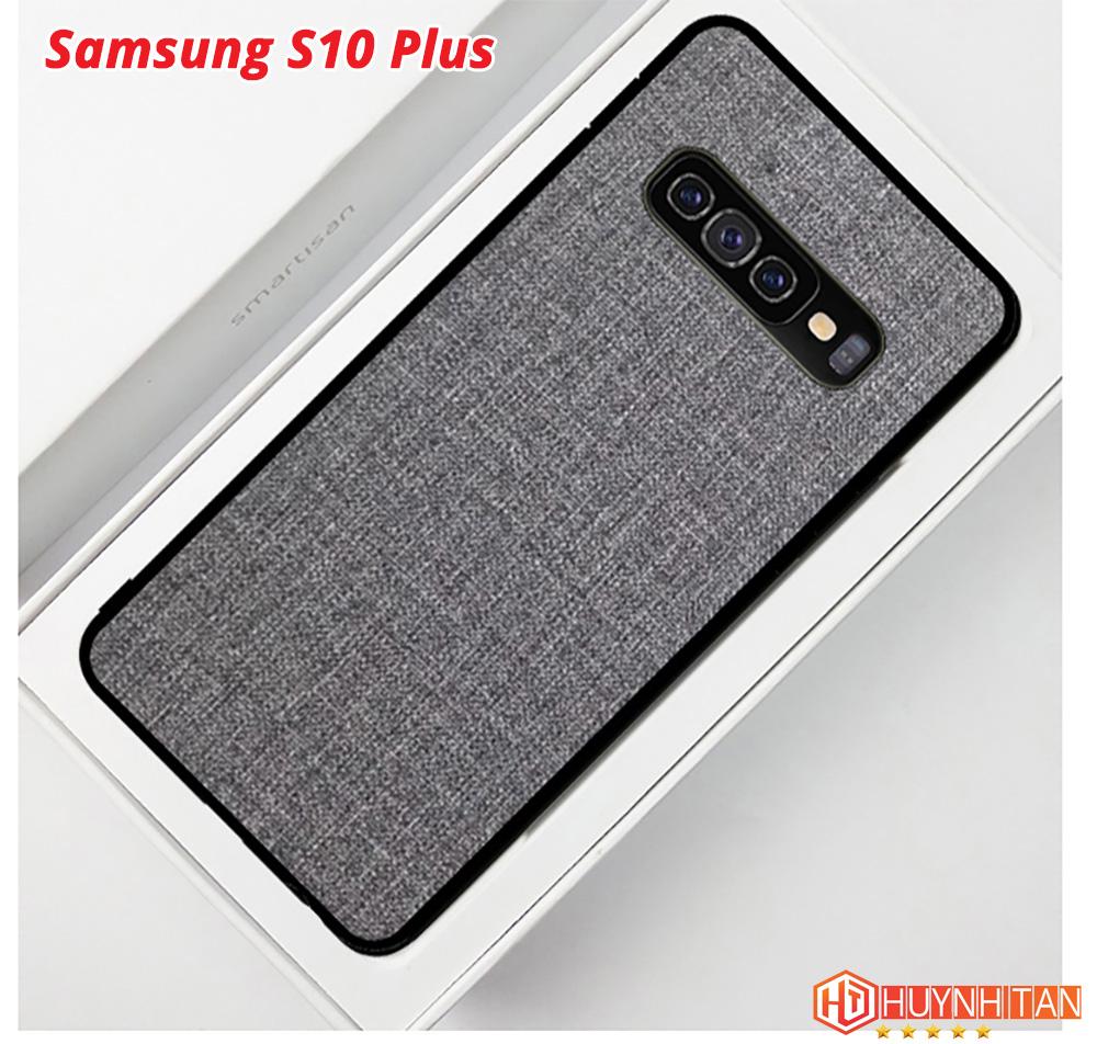 Ốp lưng samsung S10, S10 plus vải jean