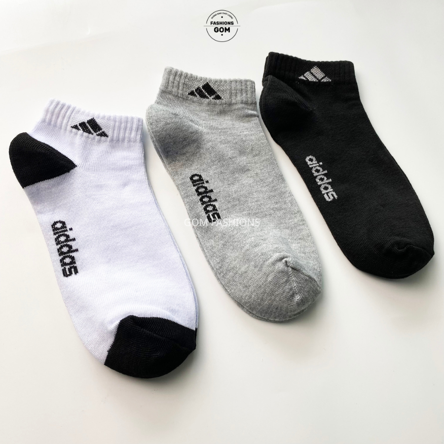 Set 10 đôi Tất Cổ ngắn GOM hàng VNXK vải dày vừa Vớ Cổ Thấp chất liệu cotton thoáng mát khử mùi - ADINGAN-CB10
