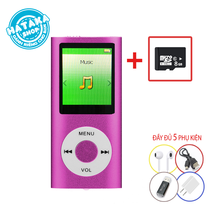 Máy nghe nhạc mp3 mp4 BTS-tặng tai nghe dây sạc-chức...