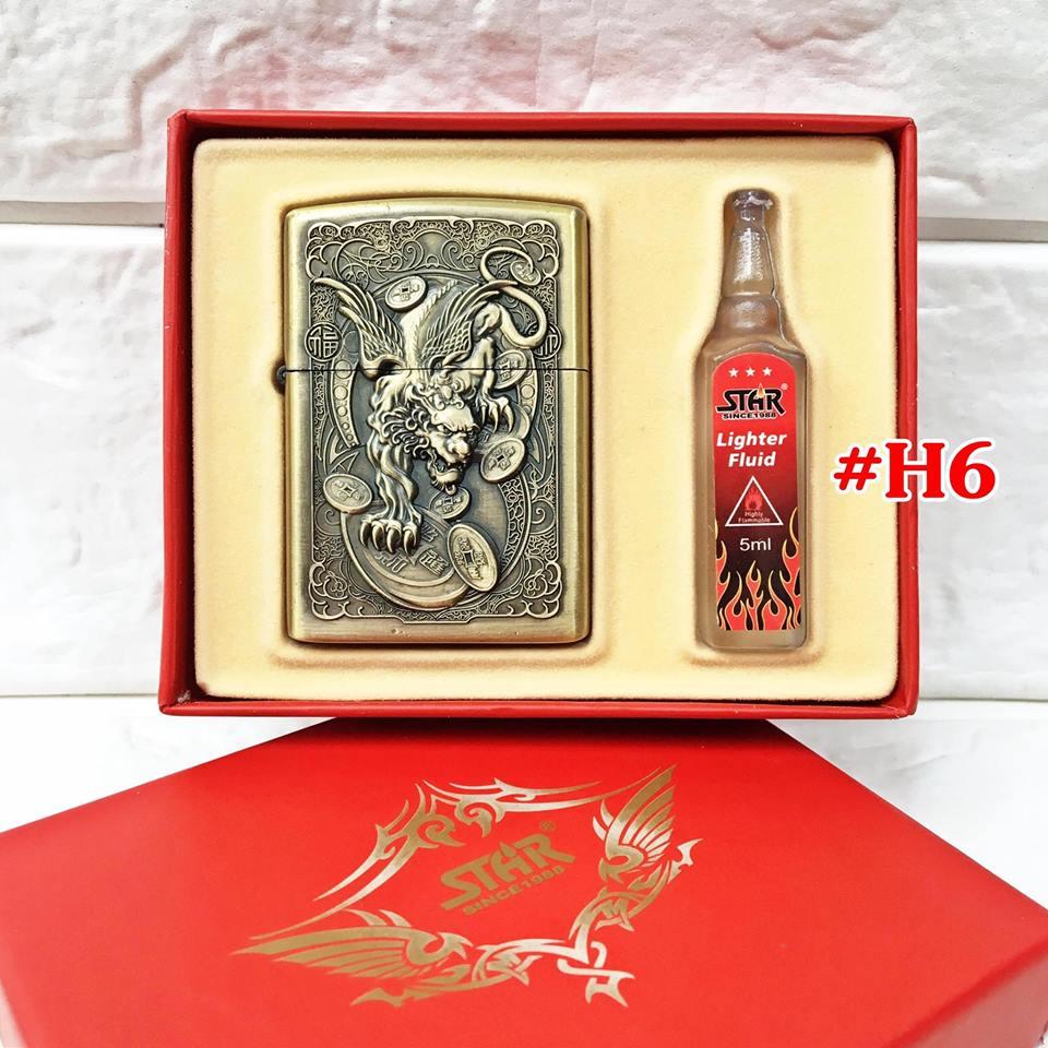 [HCM]BẬT LỬA ZIPPO HÌNH NỔI (CÓ HỘP VÀ XĂNG) H17 - (XÀI XĂNG)