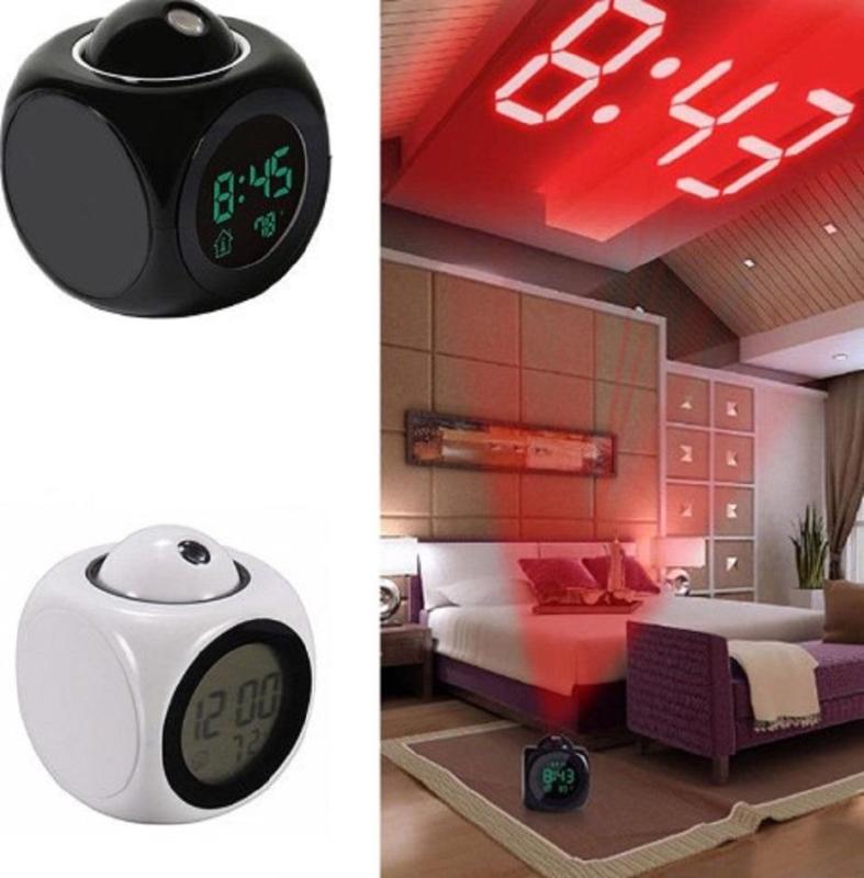 Đồng hồ báo thức để bàn có giọng nói và Chức Năng Hiển Thị Nhiệt Độ bằng ĐÈN LED lên tường bán chạy